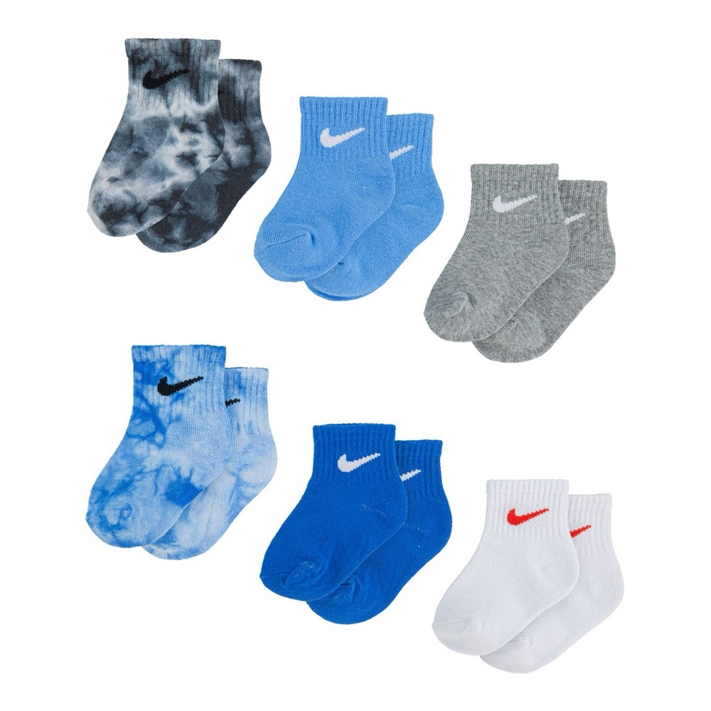 ⚜️ NIKE ⚜️ NEW Ankle Socks for Newborns/Baby 6-12 Months 6 pairs